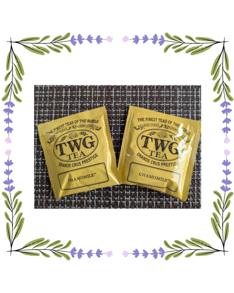 TWG社のカモミールティーのティーバッグ写真