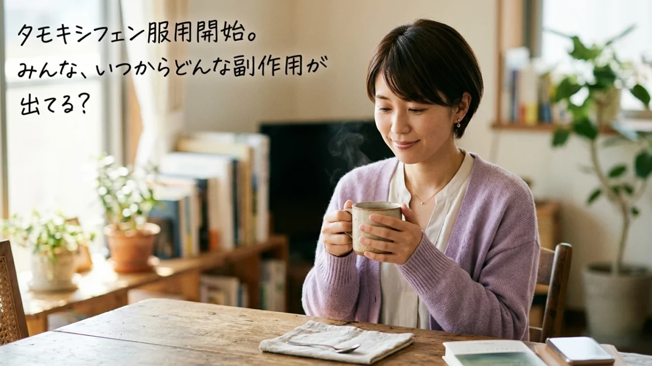 タモキシフェン服用開始。いつからどんな副作用が出てる？
